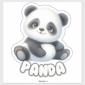 PANDA - KINDERZIMMER STICKER (Blatt)