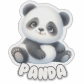 PANDA - KINDERZIMMER STICKER (Vorderseite)