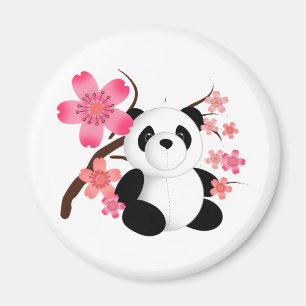 Panda-Kirschblüten Magnet