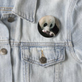 Panda kissing cub button (Beispiel)