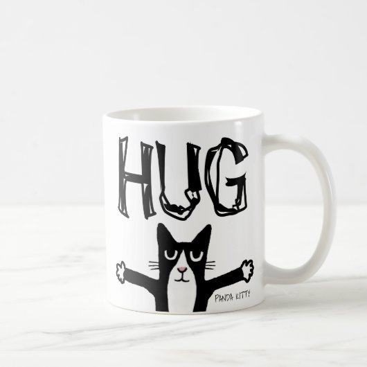 PANDA KITTY CAT COFFEE TASSE, HUG KAFFEETASSE (Rechts)