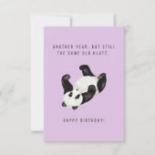 Panda Klutz Birthday Card (Vorderseite)