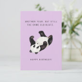 Panda Klutz Birthday Card (Stehend Vorderseite)