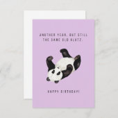Panda Klutz Birthday Card (Vorne/Hinten)