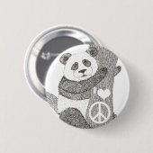 Panda-Knopf Button (Vorne & Hinten)