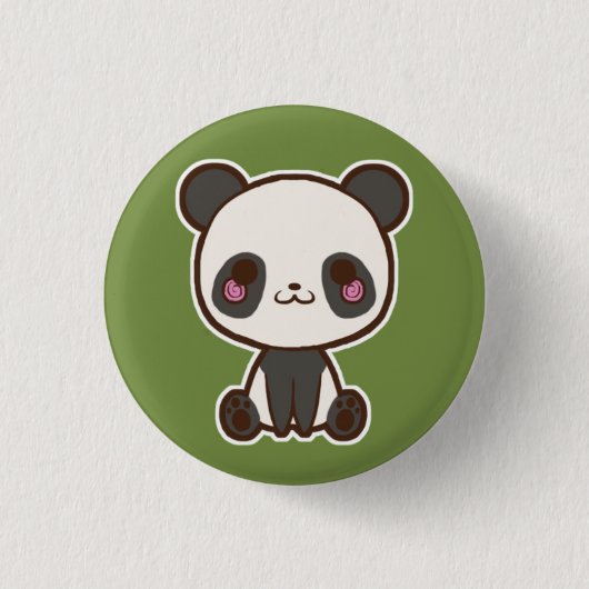 Panda-Knopf Button (Vorderseite)