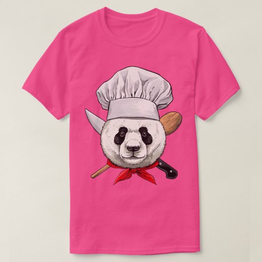 Panda Koch Wildlife Panda Bärenart, Kochen T-Shirt (Design vorne)