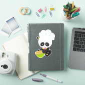 Panda kochen, Panda backen, Niedlich Panda, Bowl Aufkleber (iPad Hülle)
