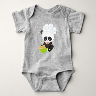 Panda kochen, Panda backen, Niedlich Panda, Bowl Baby Strampler