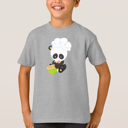 Panda kochen, Panda backen, Niedlich Panda, Bowl T-Shirt (Vorderseite)