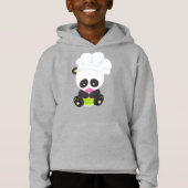 Panda kochen, Panda backen, Panda mit Donut Hoodie (Vorderseite)