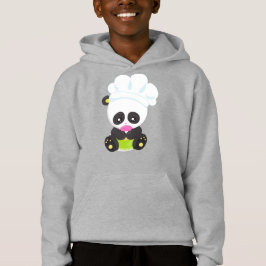 Panda kochen, Panda backen, Panda mit Donut Hoodie