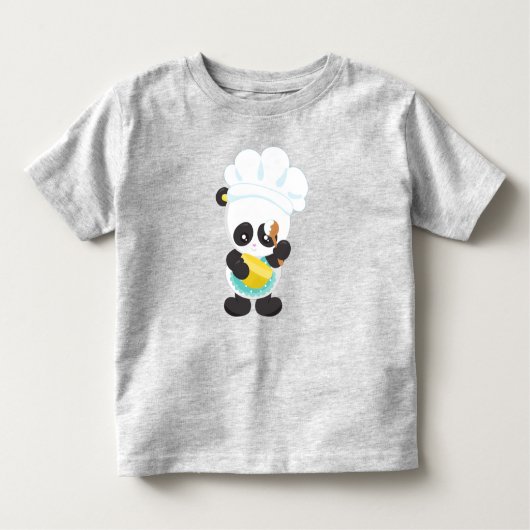 Panda kochen, Panda backen, Schürze, Whisky Bowl Kleinkind T-shirt (Vorderseite)