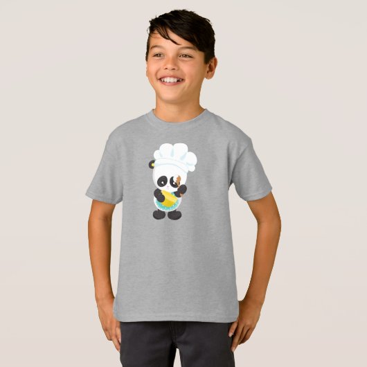 Panda kochen, Panda backen, Schürze, Whisky Bowl T-Shirt (Vorne ganz)