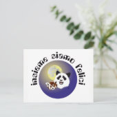Panda-Kontaktkarte Postkarte (Stehend Vorderseite)