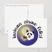 Panda-Kontaktkarte Postkarte (Vorne/Hinten)