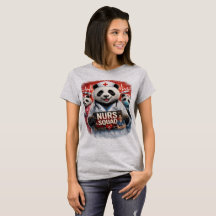 Panda-Krankenschwester-Team-Abschluss-Shirt – Süße