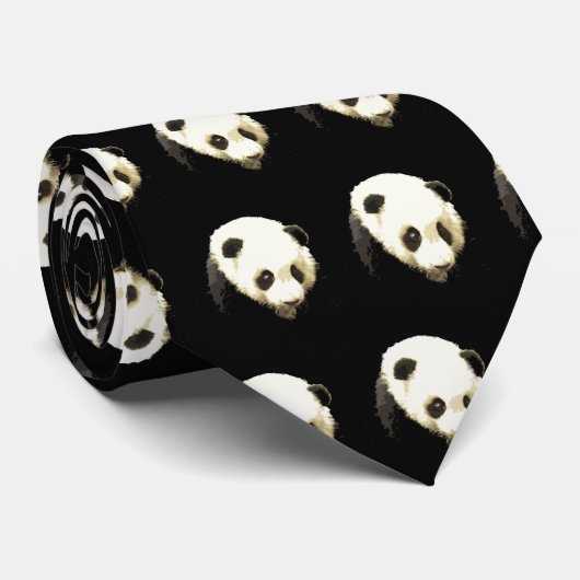 Panda Krawatte (Gerollt)