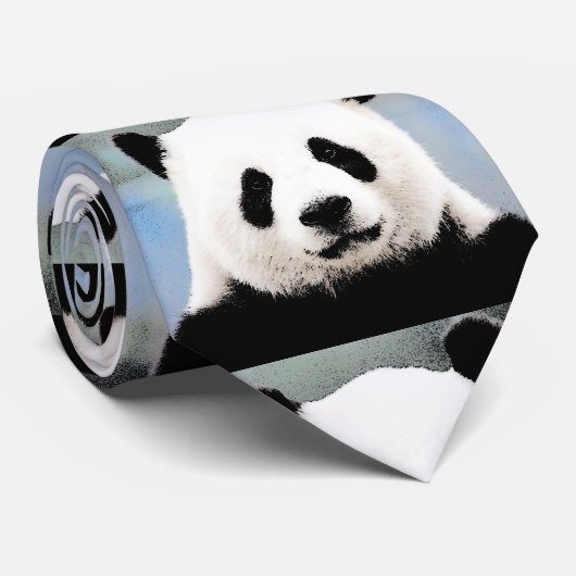 Panda Krawatte (Gerollt)