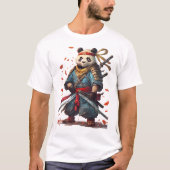 Panda-Krieger mit zwei Blade T-Shirt (Vorderseite)