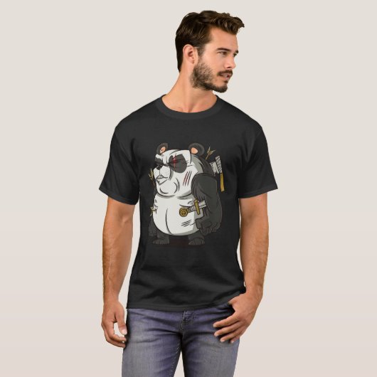 Panda-Krieger  T-Shirt (Vorne ganz)