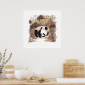 Panda - Kunstdruckausgabe Poster (Küche)