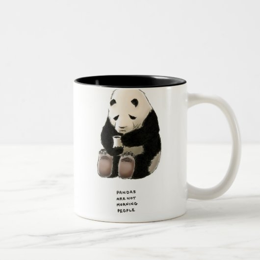 Panda-Lappalien Zweifarbige Tasse (Rechts)