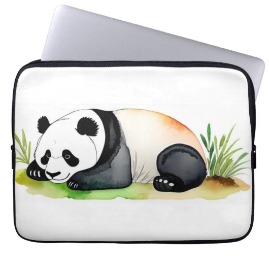 Panda Laptop Sleeve (Vorderseite)