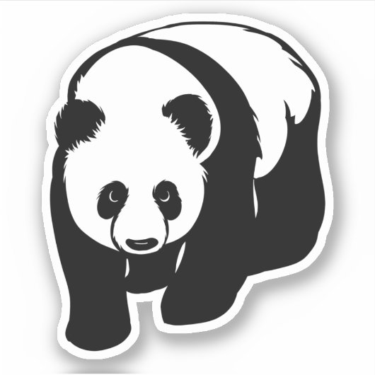 Panda Laptop Sticker (Vorderseite)