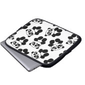 Panda Laptopschutzhülle (Vorne Knopf)