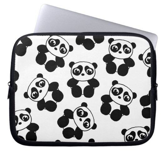 Panda Laptopschutzhülle (Vorderseite)