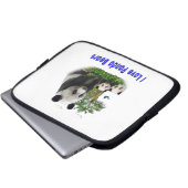 Panda Laptopschutzhülle (Vorne Knopf)