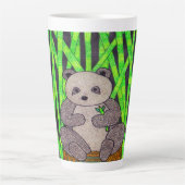 Panda - Latte Tasse (Vorderseite)