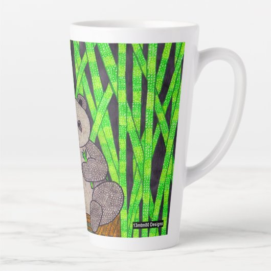 Panda - Latte Tasse (Rechts)