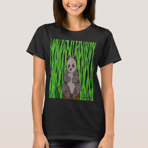 Panda (lebendig) - Basic T-Shirt für Damen