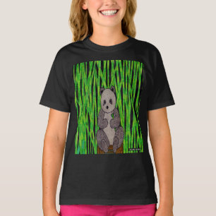 Panda (lebendig) - Mädchen Basic T-Shirt