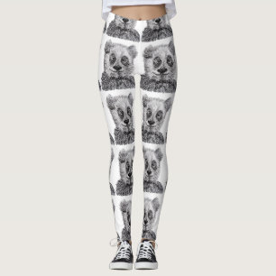 Panda Leggings, M Leggings