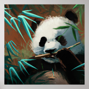 Panda - Leinwand Art Print Poster