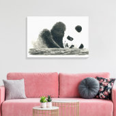 Panda Leinwanddruck (Insitu (Wohnzimmer))