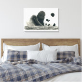 Panda Leinwanddruck (Insitu (Schlafzimmer))