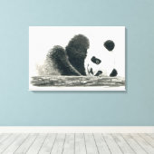 Panda Leinwanddruck (Insitu (Holzboden))