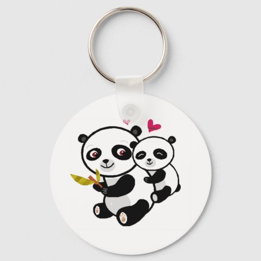 Panda Liebe <3 Schlüsselanhänger (Vorderseite)