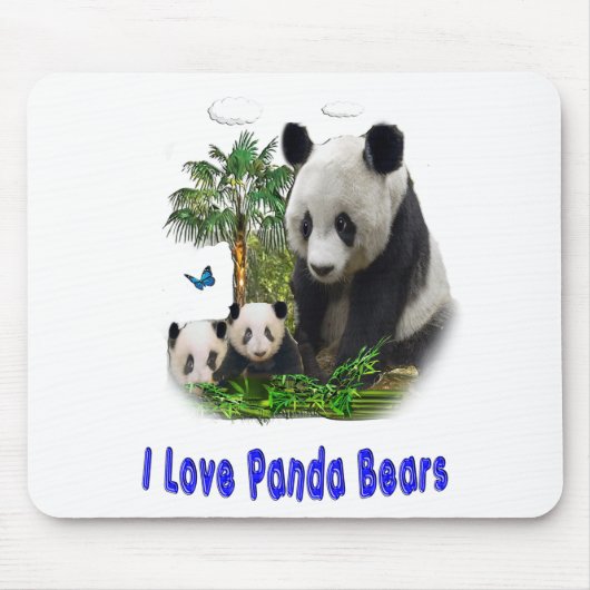 Panda Liebe Art Mousepad (Vorne)
