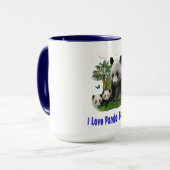 Panda Liebe Art Tasse (Vorderseite Links)