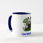 Panda Liebe Art Tasse (Vorderseite Links)