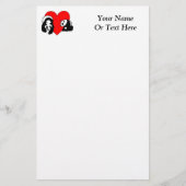 Panda-Liebe Briefpapier (Vorderseite)