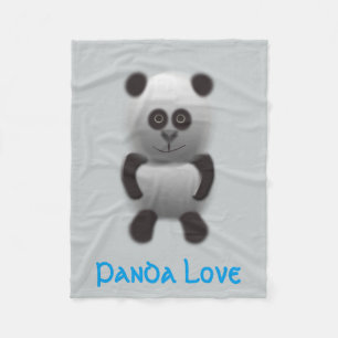 Panda-Liebe Fleecedecke