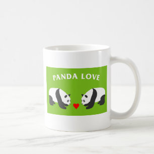 Panda Liebe (grün) Kaffeetasse