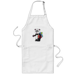 Panda-Liebe Lange Schürze