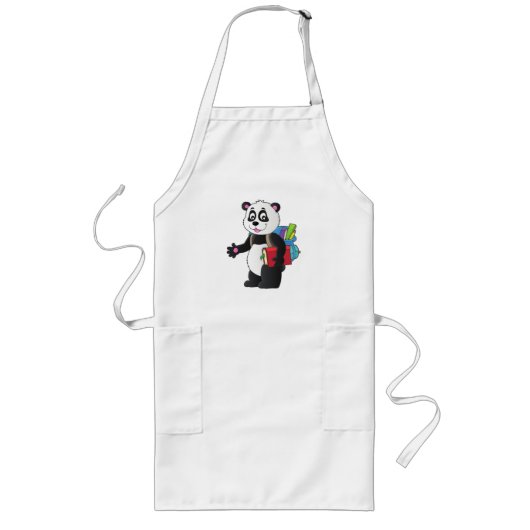 Panda-Liebe Lange Schürze (Vorne)